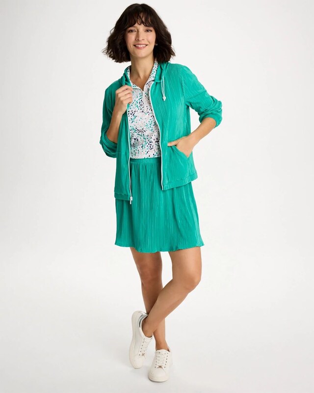 Zenergy Micro Plisse Hooded Jacket - image 2